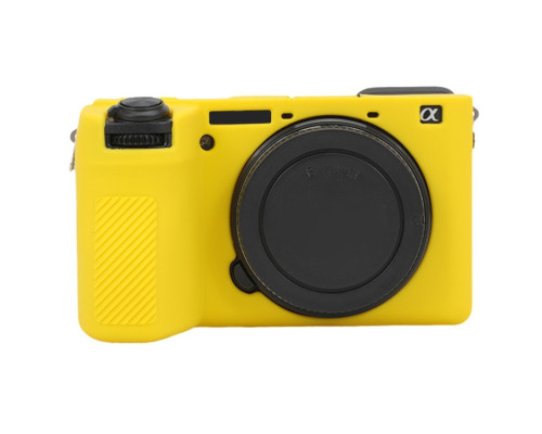 Защитный силиконовый чехол для фотоаппаратов SONY A6700 - желтый