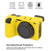 Защитный силиконовый чехол для фотоаппаратов SONY A6700 - желтый