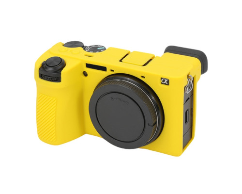 Защитный силиконовый чехол для фотоаппаратов SONY A6700 - желтый