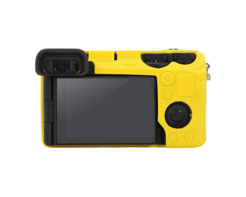 Защитный силиконовый чехол для фотоаппаратов SONY A6700 - желтый