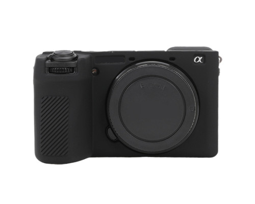 Защитный силиконовый чехол для фотоаппаратов SONY A6700 - черный