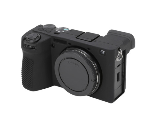 Защитный силиконовый чехол для фотоаппаратов SONY A6700 - черный