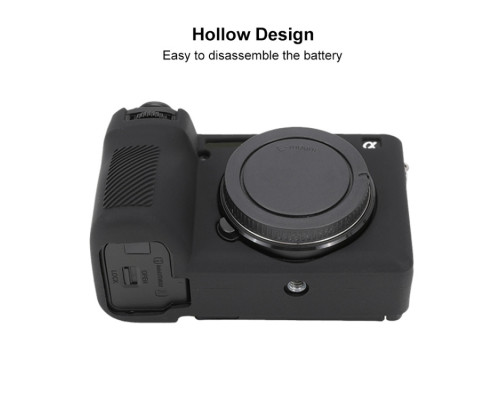 Защитный силиконовый чехол для фотоаппаратов SONY A6700 - черный