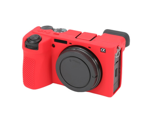 Защитный силиконовый чехол для фотоаппаратов SONY A6700 - красный