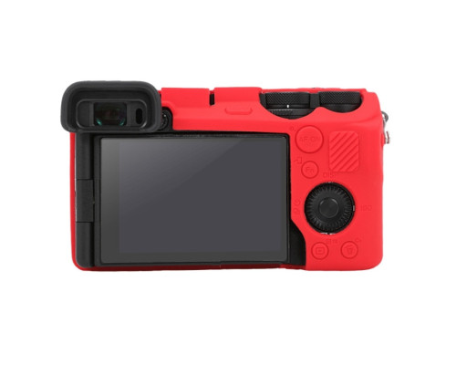 Защитный силиконовый чехол для фотоаппаратов SONY A6700 - красный