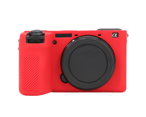 Защитный силиконовый чехол для фотоаппаратов SONY A6700 - красный