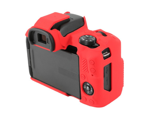 Защитный силиконовый чехол для фотоаппаратов Canon EOS R50 - красный