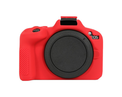 Защитный силиконовый чехол для фотоаппаратов Canon EOS R50 - красный