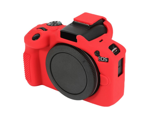 Защитный силиконовый чехол для фотоаппаратов Canon EOS R50 - красный