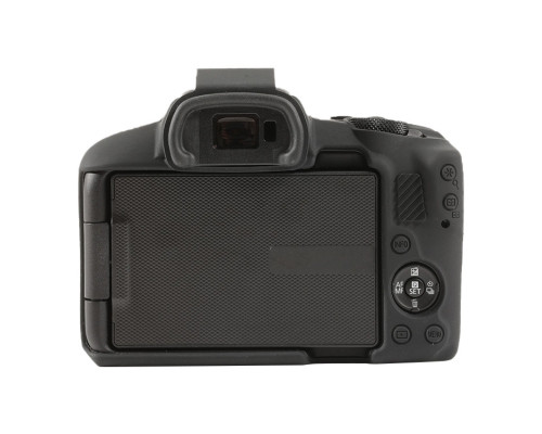 Защитный силиконовый чехол для фотоаппаратов Canon EOS R50 - черный