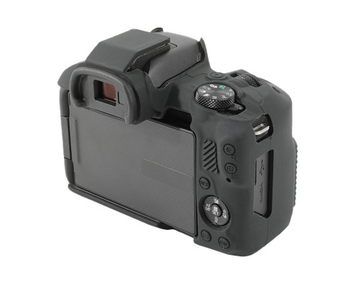 Защитный силиконовый чехол для фотоаппаратов Canon EOS R50 - черный