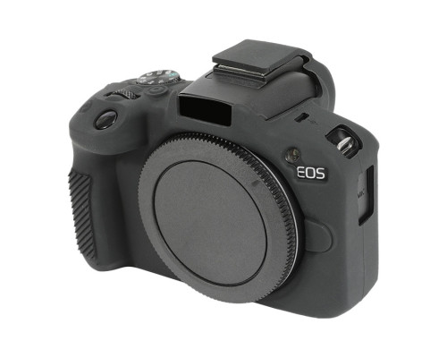 Защитный силиконовый чехол для фотоаппаратов Canon EOS R50 - черный