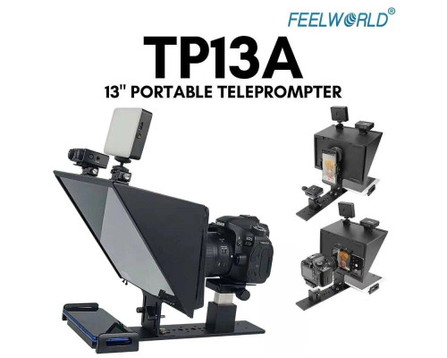 Телесуфлер - телепромтер Feelworld TP13A telepromter - суфлер для смартфона или планшета (13")