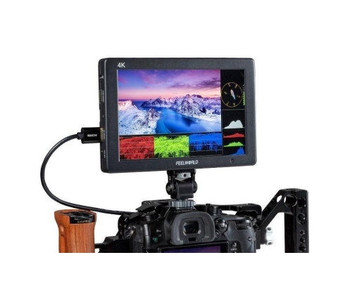 Накамерный монитор, дисплей FeelWorld 7" дюймовый T7 PLUS V.2  Full HD HDMI (4K)
