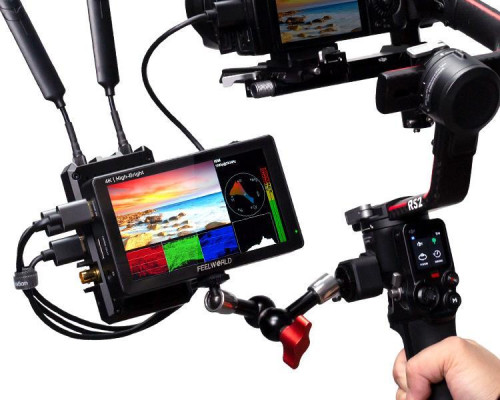 Накамерный монитор, дисплей FeelWorld 5.5" дюймовый LUT5E, 1600 cd/m2, 4K, 3D LUT