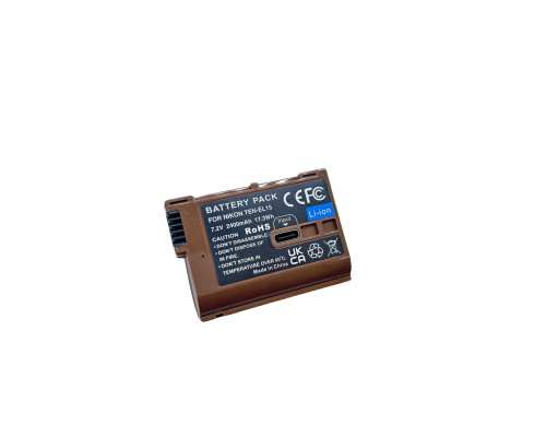 Аккумулятор Censreal TEN-EL15 (EN-EL15, EN-EL15A, EN-EL15B, EN-EL15C) для камер Nikon - с TYPE-C разъемом