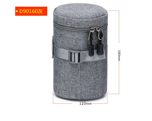Защитный кофр, чехол, футляр, сумка для объектива DULUDA D90160 размер 90 х 160 - серый