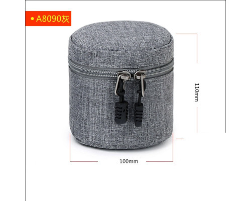 Защитный кофр, чехол, футляр, сумка для объектива DULUDA A8090 размер 80 х 90 - серый