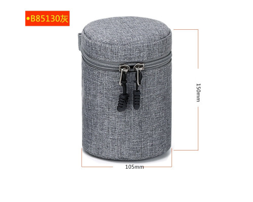 Защитный кофр, чехол, футляр, сумка для объектива DULUDA B85130 размер 85 х 130 - серый
