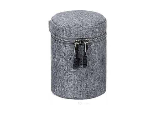 Защитный кофр, чехол, футляр, сумка для объектива DULUDA B85130 размер 85 х 130 - серый
