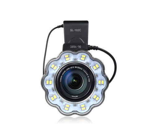 Кільцевий LED макроспалах Shoot SL-103C для камер Nikon