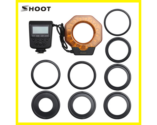 Кільцевий LED макроспалах Shoot SL-103C для камер Nikon
