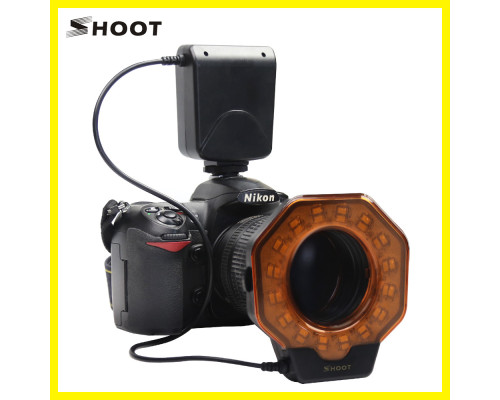 Кільцевий LED макроспалах Shoot SL-103C для камер Nikon