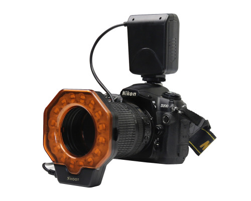Кільцевий LED макроспалах Shoot SL-103C для камер Nikon