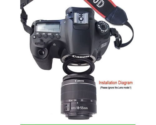 Реверсивное оборачивающее кольцо 62 мм - CANON EOS