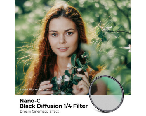 Светофильтр K&F Concept 37 mm HMC Black Mist 1/4 (Black Diffusion) C-Series