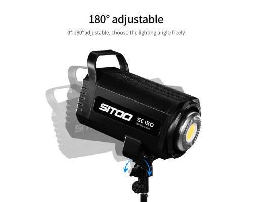 Постоянный студийный LED свет Selens - SITOO - SC-150 (150 Ватт) + стойка (0,9-2,8 м) + софтбокс 60 х 90