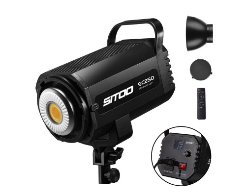 Постоянный студийный LED свет Selens - SITOO - SC-250 (250 Ватт) + усиленная стойка (0,9-2,8 м)