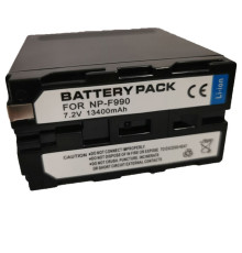Акумулятор NP-F990 (NP-F980, NP-F970, NP-F960) з функцією Powerbank і USB і LED світла (13400 ma)