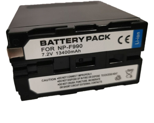 Аккумулятор NP-F990 (NP-F980, NP-F970, NP-F960) с функцией Powerbank и USB и LED света (13400 ma)