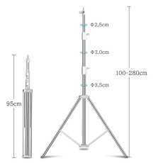 Професійна студійна стійка Ulanzi LT-J28 Light Stand (2.8 м)
