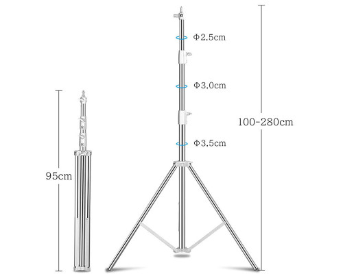 Профессиональная студийная стойка Ulanzi LT-J28 Light Stand (2.8 м)