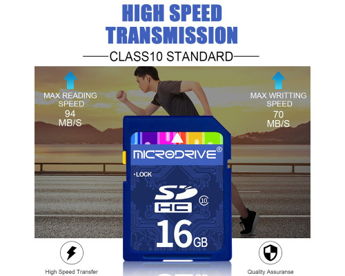 Карта памяти SD - Microdrive HC SD - 16 GB (10 Class)
