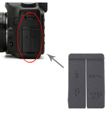 Заглушка гумка USB, роз'єм ДК і Video OUT для фотоапарата Canon 5D — комплект 2 шт.