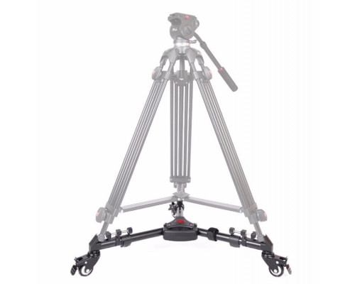Складная регулируемая студийная тележка для штативов и стоек Yunteng YT-900 Tripod Dolly
