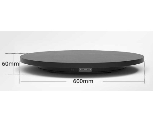 Поворотный, вращающийся стол для предметной съемки макросъемки Selens ND600 60 см нагрузка до 55 кг. черный