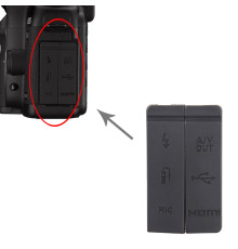 Заглушка гумка USB, роз'єм ДК і Video OUT, MIC для фотоапарата Canon 5D Mark II — комплект 2 шт.