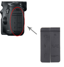 Заглушка гумка USB, роз'єм ДК і Video OUT, MIC для фотоапарата Canon 5D Mark III — комплект 2 шт.