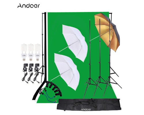 Комплект для фотостудії Andoer (студійний набір - 3 фони в комплекті)
