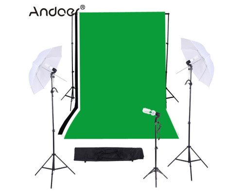 Комплект для фотостудії Andoer (студійний набір - 3 фони в комплекті)