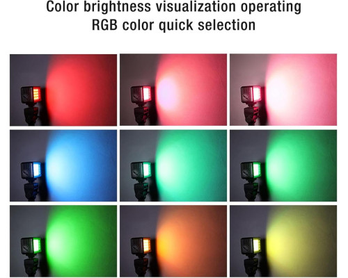 Лампа LED свет c RGB водонепроницаемая Movo SL-105, LED подсветка для экшн-камер Xiaomi YI, SJCam, GoPRO