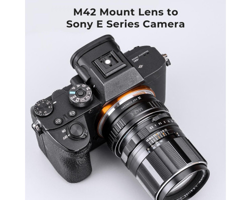 Адаптер (переходник) K&F Concept - M42 - NEX (M42-E mount) для камер Sony с байонетом E-mount