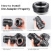 Адаптер (переходник) K&F Concept - M42 - NEX (M42-E mount) для камер Sony с байонетом E-mount