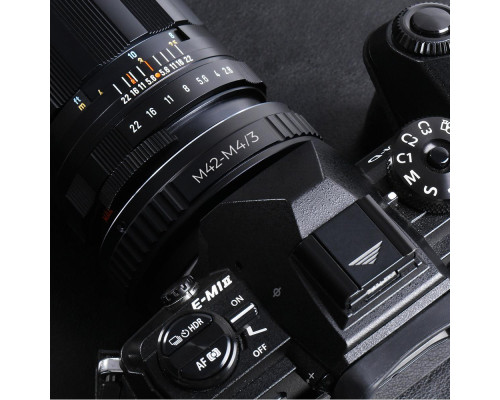Адаптер (переходник) K&F Concept - M42 - Micro 4/3 для камер Olympus с байонетом Micro 4/3
