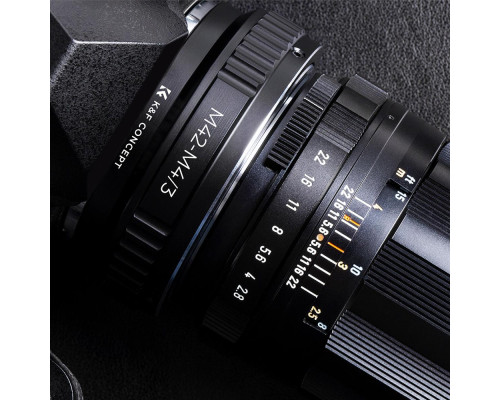 Адаптер (переходник) K&F Concept - M42 - Micro 4/3 для камер Olympus с байонетом Micro 4/3