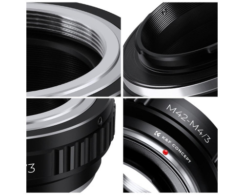 Адаптер (переходник) K&F Concept - M42 - Micro 4/3 для камер Olympus с байонетом Micro 4/3